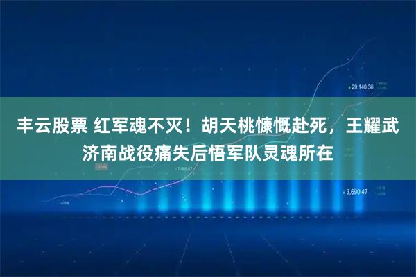 丰云股票 红军魂不灭！胡天桃慷慨赴死，王耀武济南战役痛失后悟军队灵魂所在